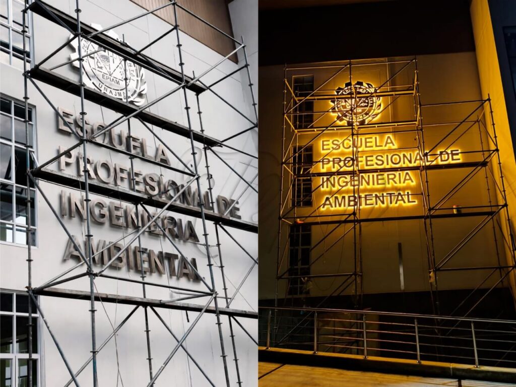 Letras de acero inoxidable para centros educativos